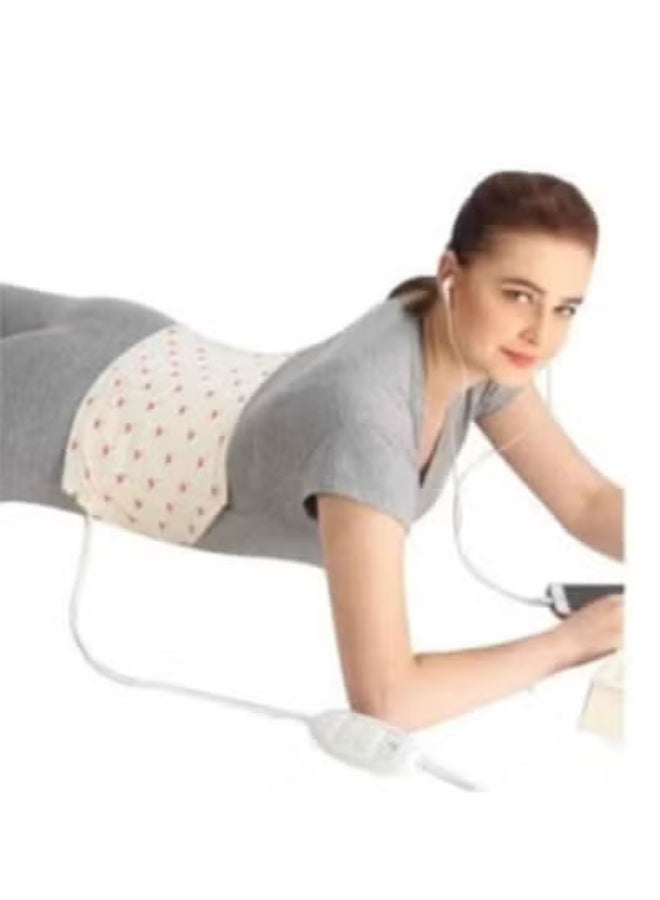 Electric Heating Pad for Pain Relief with 3 Temperature Settings - Adjustable Heat Belt for Back, Knee, and Muscle Recovery - Washable Cotton Cover - Image 1